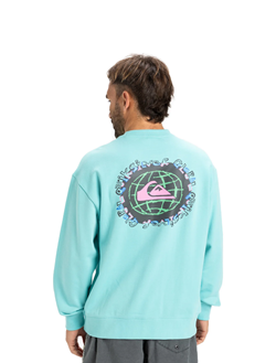 FELPA SPIN CYCLE CREW AQUA SKY